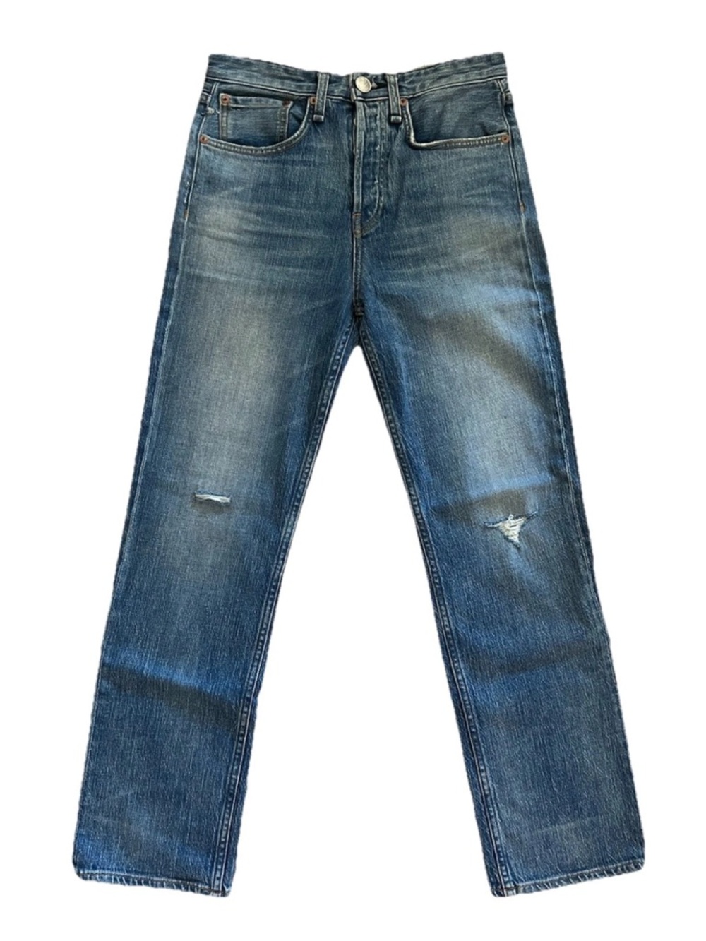 NWT RAG & BONE Maya high rise ankle straight jeans in Orion size 24/ 25